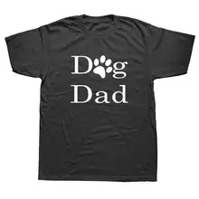 Fashion T Shirts Print Gift Proud Dog Dad O-Neck Short-Sleeve Mens Tee dog print tee