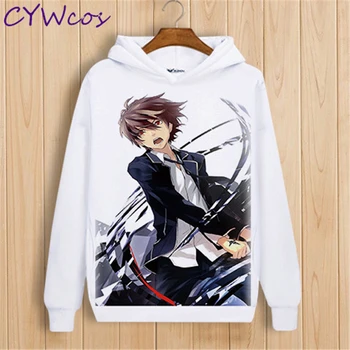 

Guilty Crown Cosplay OUMA SHU YUZURIHA INORI Anime Print Clothing Long Sleeves Top Shirt Coat Costume Blouse Sweatshirt Hoodies