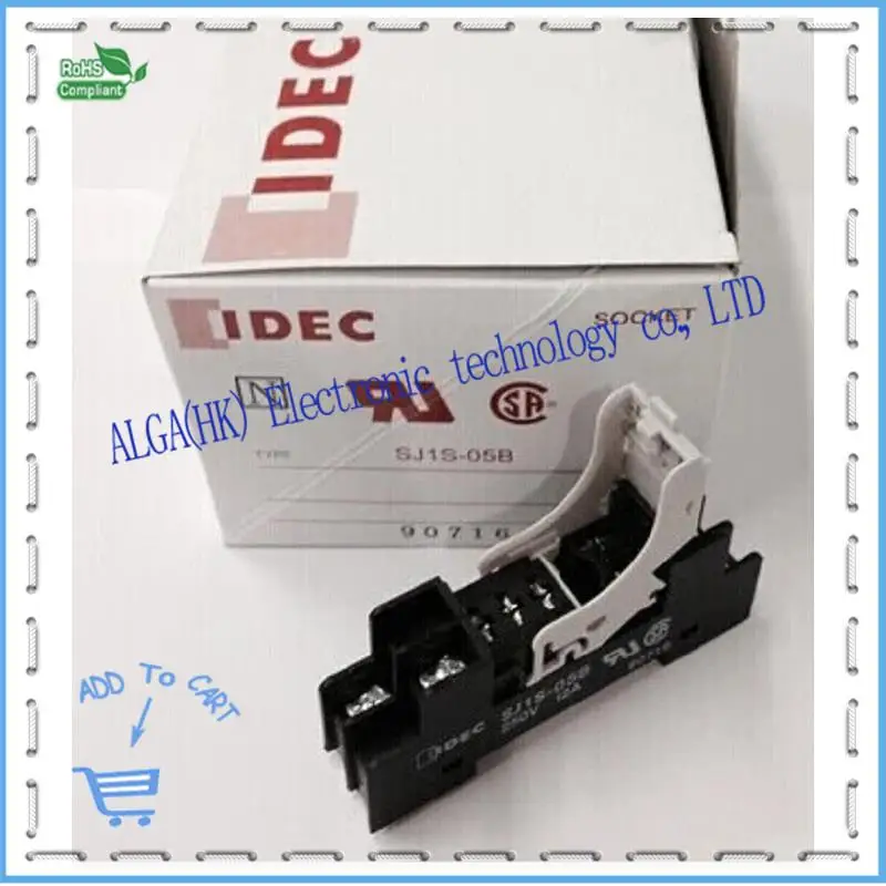 

And spring relay base IDEC relay socket 5 hole SJ1S - 05 b (adaptation RJ1S - CL - D24)