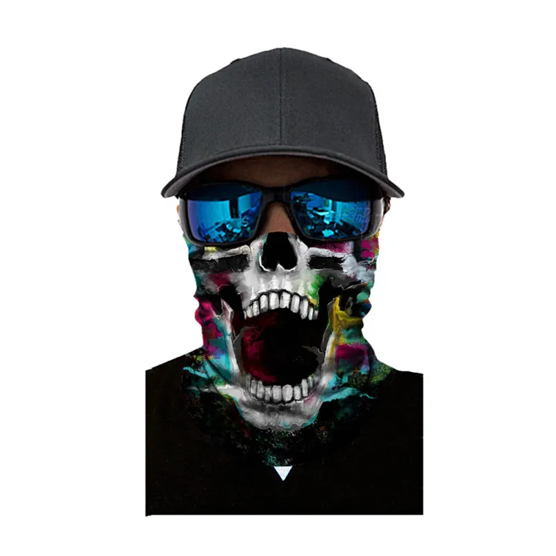 Men women outdoor Ski Cycling magic head scarf mask windproof sunscreen collar Neck Windproof Face Mask Headband #3J#F (3)