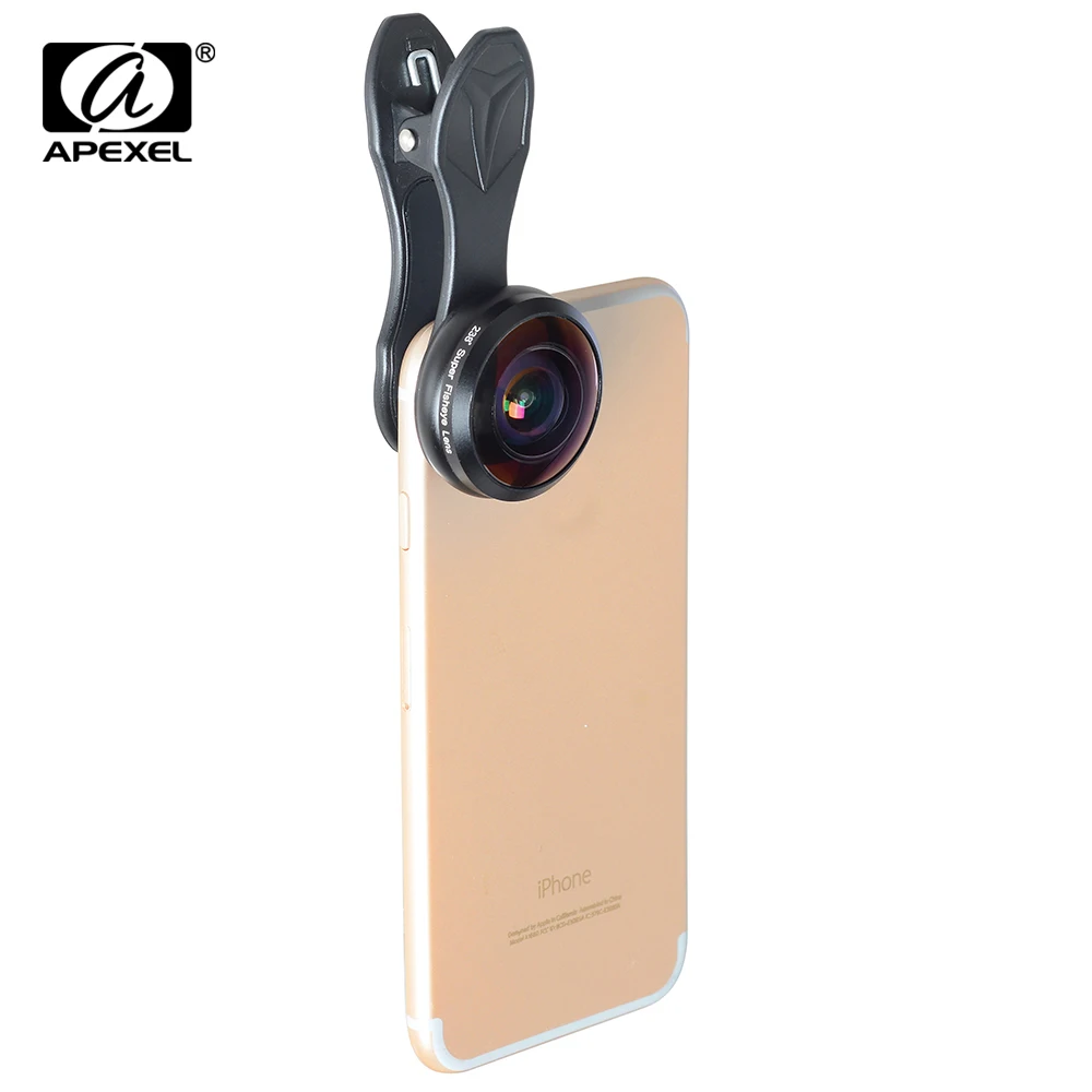bilder für Apexel handy-kamera-objektiv Super fisheye-objektiv 238 grad vollformat 0.2X weitwinkel objektiv für iPhone 6/7 xiaomi Samsung S7 rand bilder für Apexel handy-kamera-objektiv Super fisheye-objektiv 238 grad vollformat 0.2X weitwinkel objektiv für iPhone 6/7 xiaomi Samsung S7 rand
