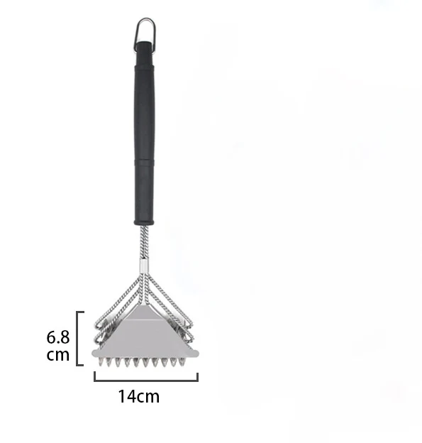 Антипригарные щетки для барбекю и гриля нержавеющая сталь для чистки щетин с ручкой прочные инструменты для приготовления барбекю горячая распродажа - Цвет: E