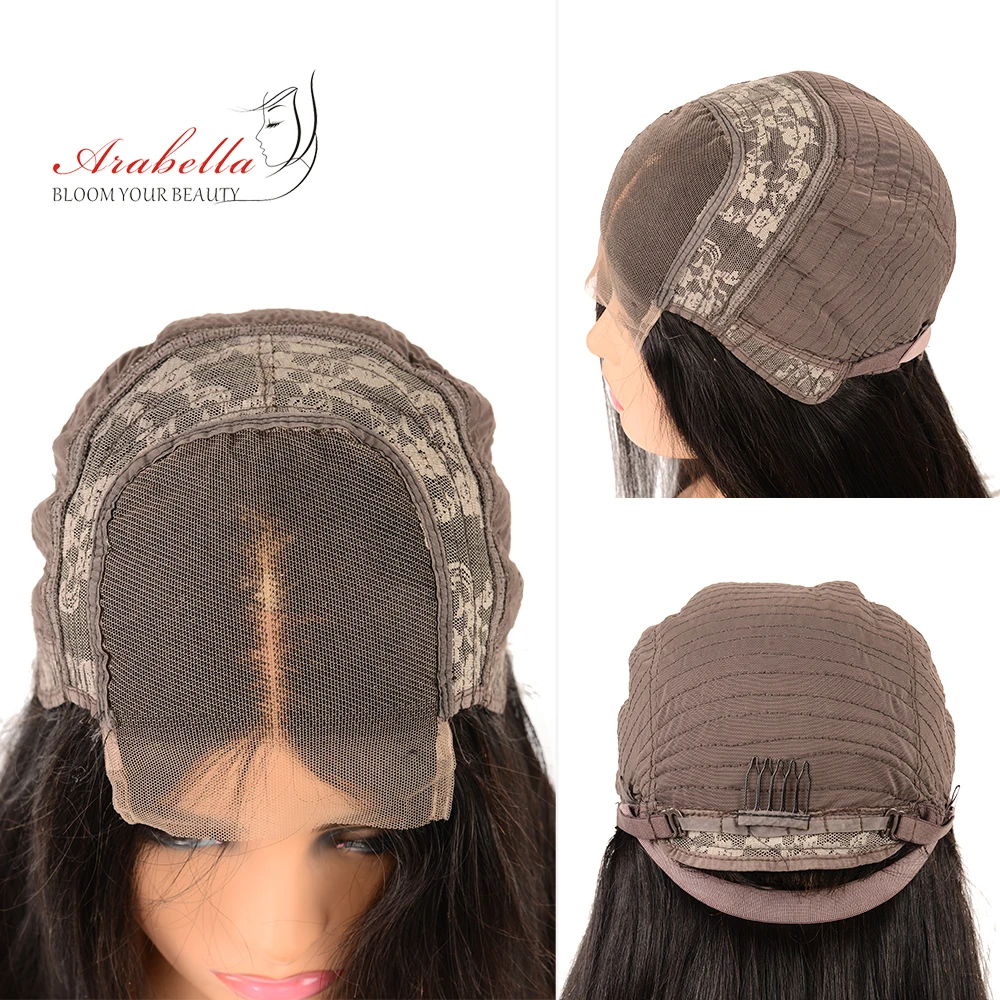 Lace Front Wig 4*4 Brazilian Lace Wig Arabella Natural Remy Hair Pre Plucked Bleached Knots Lace Front Human hair Wig