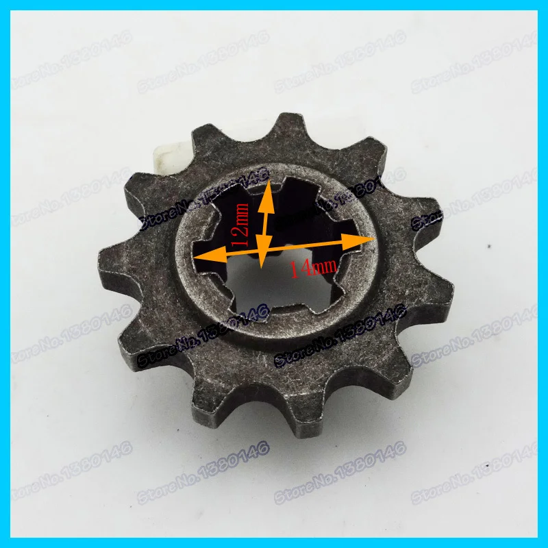 T8F 11T front pinion sprocket 11 tooth of clutch gear box for 2 stroke 47cc 49cc mini moto pocket dirt bike Crosser Minimoto