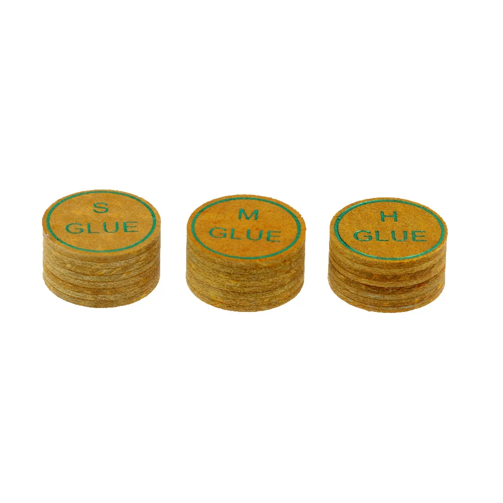 High Quality Pigskin Snooker Pool Cue Tips 11mm / 13mm - Soft /Medium /Hard for Laminated Leather Cue Tips Billiards Accessories