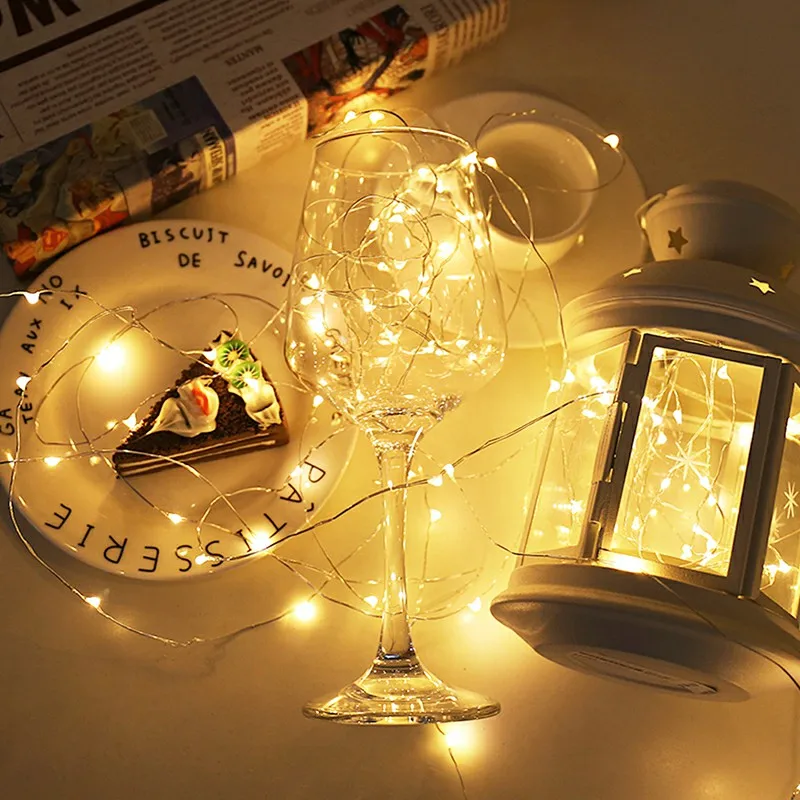 

Garland LED String lights 1M 2M Copper Wire Cork Wine Bottle Home Christmas Wedding Party Holiday Decoration DIY Fairy light