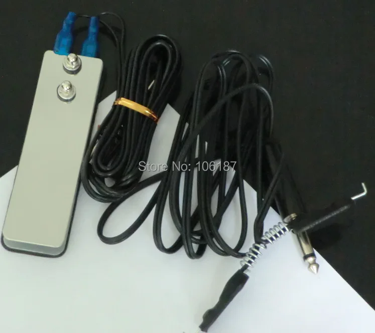 

10Pcs TATTOO Power Supply Mini Steel Tattoo FOOT PEDAL SWITCH and 10Pcs EXTRA LONG 8ft Tattoo CLIP CORDS FOR TATTOO SUPPLY