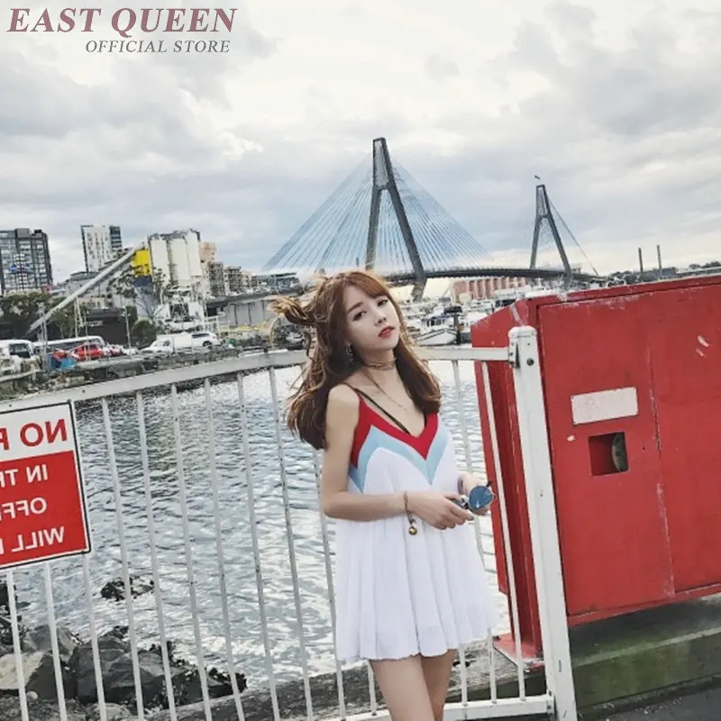 Us 3685 45 Offsummer Sundresses Kawaii Clothing Pinafore Petite Dress Cute Korean Streetwear Beach Vacation Youth Clothing Aa3311 In Dresses From