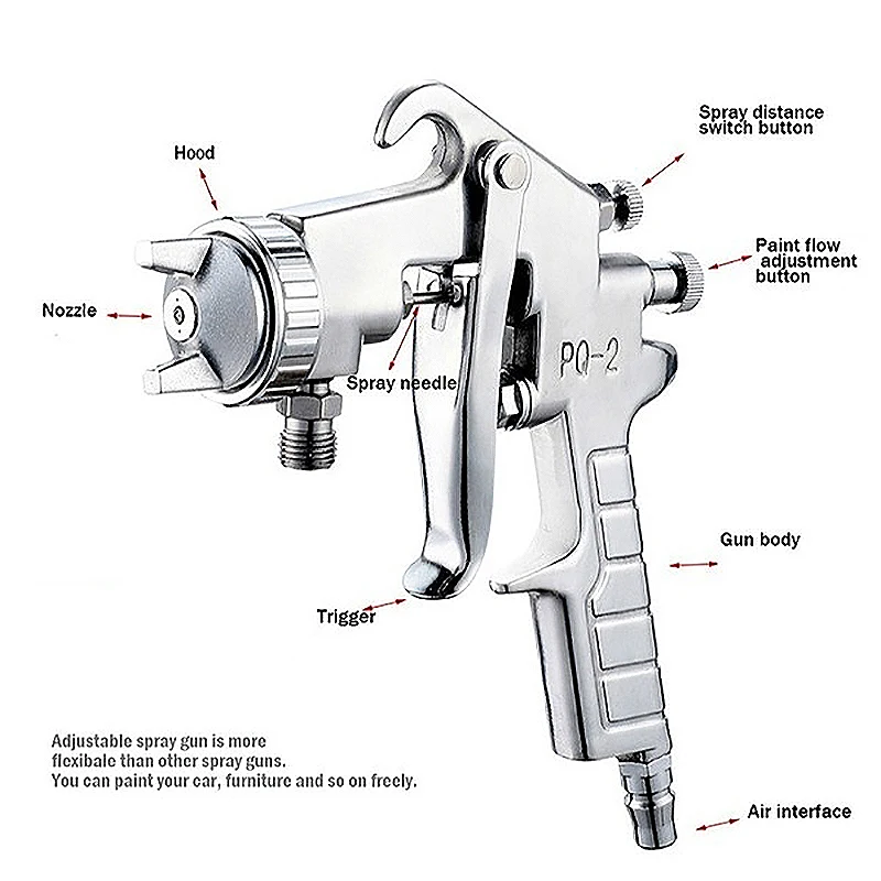 AYHF-Волшебный распылитель, пневматическая кисть, инструмент для окрашивания краски из сплава, пневматическая мебель для окрашивания автомобиля, пистолетный