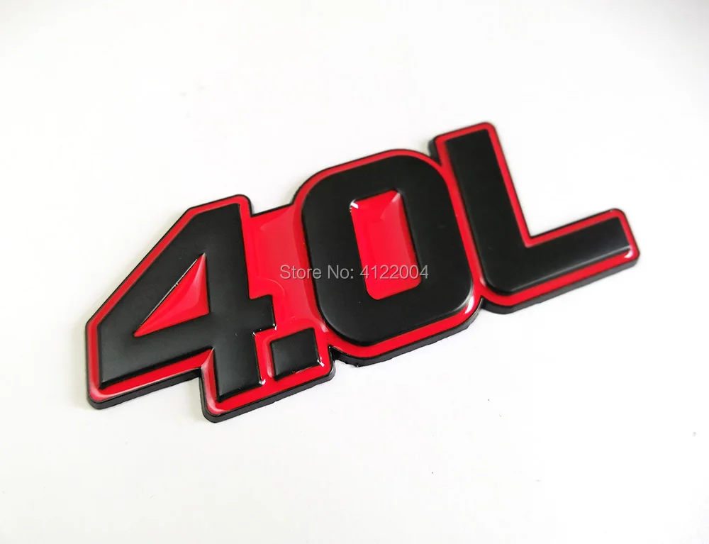 4.0L 4.6L 4.7L энергетическая Эмблема багажника Наклейка для AUDI Skoda BMW CHEVROLET FORD HYUNDAI KIA MAZDA