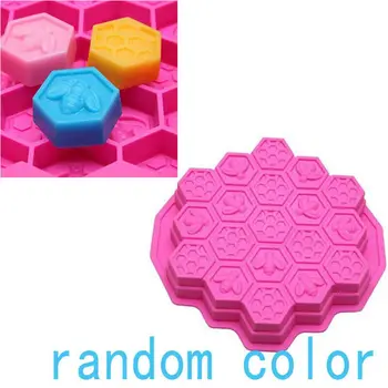 

19 Cell Silicone Bee Honeycomb Cake Chocolate Soap Candle Bakeware Mold Mould Fondant Sugarcraft Mold