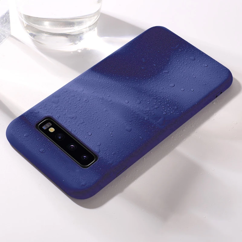 Чехол для samsung Galaxy S10 S10e S10 Plus 5G версия S8 S9 Note 8 9 Чехлы жидкий мягкий, силиконовый, из ТПУ Чехол ударопрочный чехол Fundas