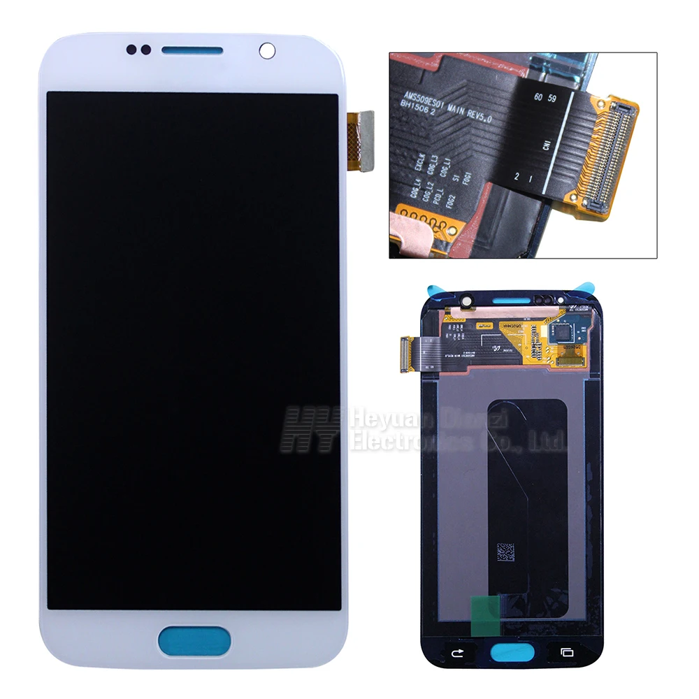 

Wholesale 100% Original For Samsung galaxy S6 lcd display touch screen digitizer G9200 G920f G920A color free DHL