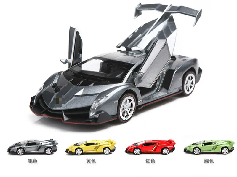 

1:32 Mini Alloy Vehicle Model Simulation Small Toy Echo Acousto-optic Openable Door Simulation Children's Toy