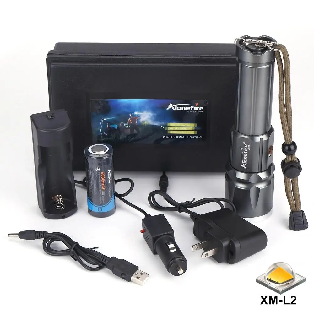 AloneFire X900 CREE XM L2 T6 Aluminum Outdoor LED Flashlight Torch Zoom Zaklamp lantern For 26650 or 18650 Rechargeable Battery AloneFire X900 CREE XM L2 T6 Aluminum Outdoor LED Flashlight Torch Zoom Zaklamp lantern For 26650 or 18650 Rechargeable Battery