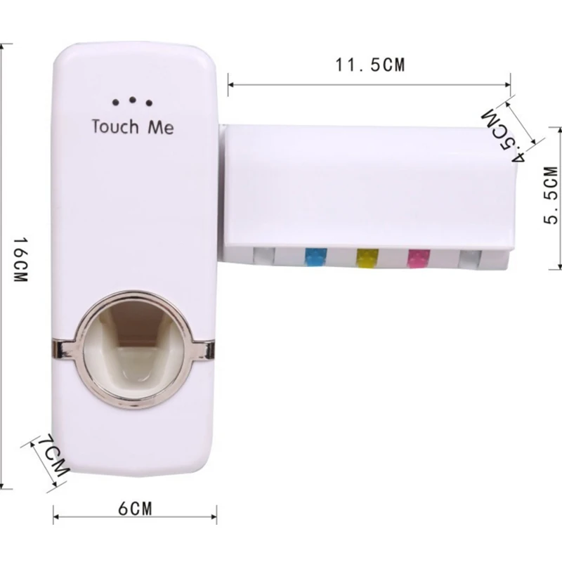 Автоматическая зубная паста с 5 держателями для зубных щеток, антибактериальный умный дизайн, простые модные продукты