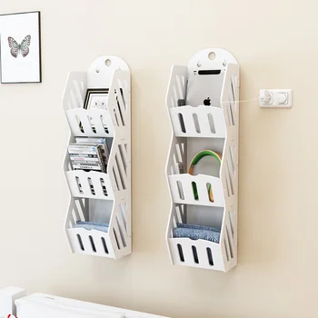 

Wall mounting rack without punching wall surface acceptance rack wall hanging rack living room bathroom multi-storey LM1226956