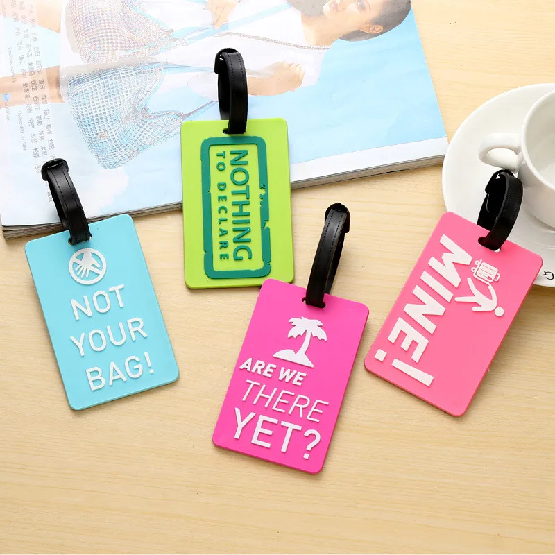 

New Suitcase Luggage Tags Identifier Label ID Address Holder Environmental Protection Cover Luggage Tag Travel Accessories