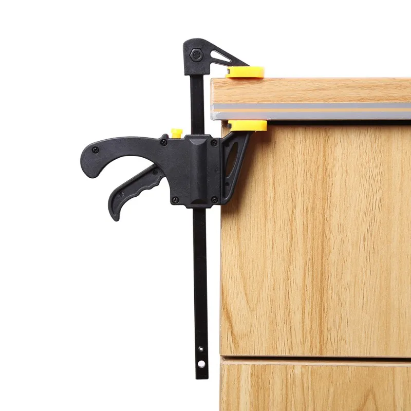 

4 Inch F Woodworking Clamp Clamping Device Adjustable DIY Carpentry Gadgets quick Ratchet Release Speed Squeeze hand tools