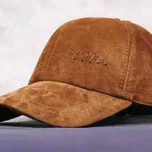 Мужские осенне-зимние бейсболки из овчины, мужская Кожаная шапка с мехом 58 см-61 см, мужские регулируемые кожаные шапки