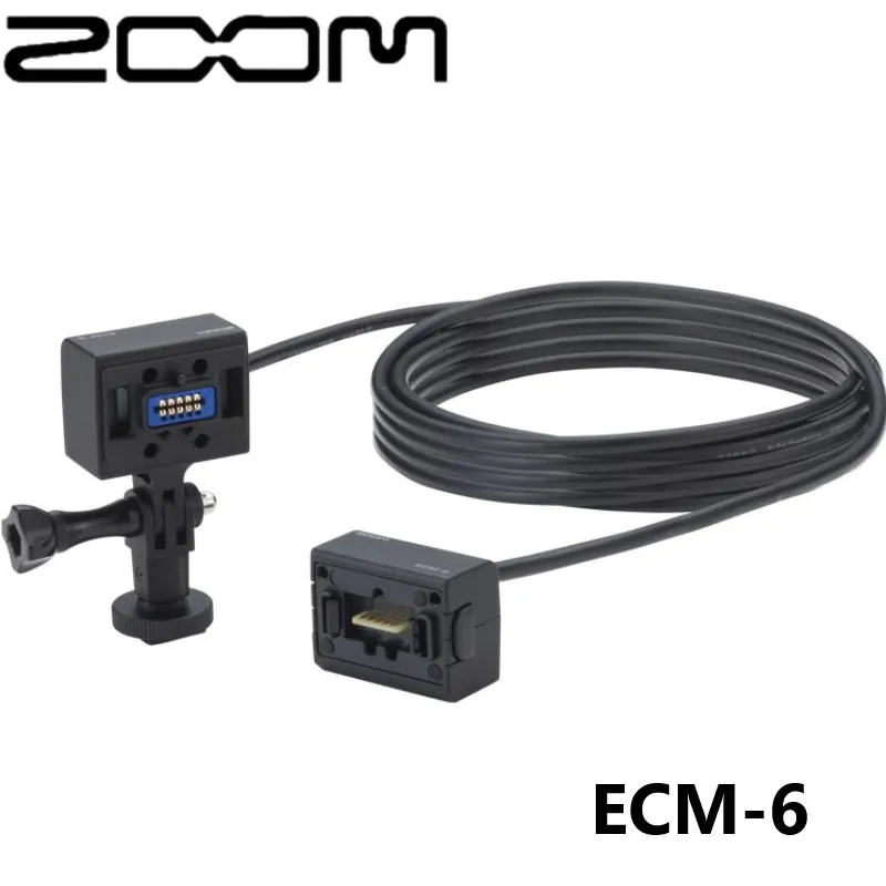 Зум ECM6 ECM-6 6-метровый микрофонная капсула специальный кабель-удлинитель совместим с переменным фокусным расстоянием F8, H5, H6 и Q8 записывающие устройства