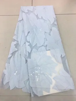 

flower embroidered Tulle Fabric with good selling L-4305 French Net Lace Fabric with super quality