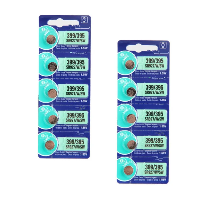 10Pcs/Lot RETAIL LONG LASTING 395 SR927SW 399 SR927W LR927 AG7 Watch ...