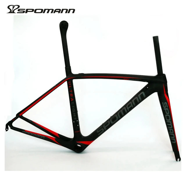 Cheap 2017 Super light 750g carbon frame china SPOMANN Road bike frame cheap 700C riding bicycle parts for 47/50/52/54/56 cm 