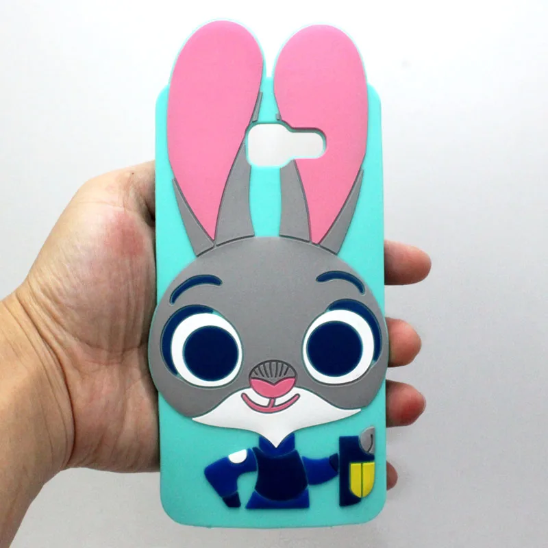 

3D Cartoon Rabbit Pink Soft Silicone Back Cover Phone Case For Samsung Galaxy A3 A5 A7 2016 2017 A320 A520 A720 J2 J5 J7 Prime