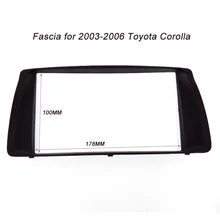 ITYAGUY Doble Din Fascia 2DIN para TOYOTA Corolla 03-06 Radio CD Panel Frame Stereo Facia Dash Instalación de Montaje Kit de ajuste