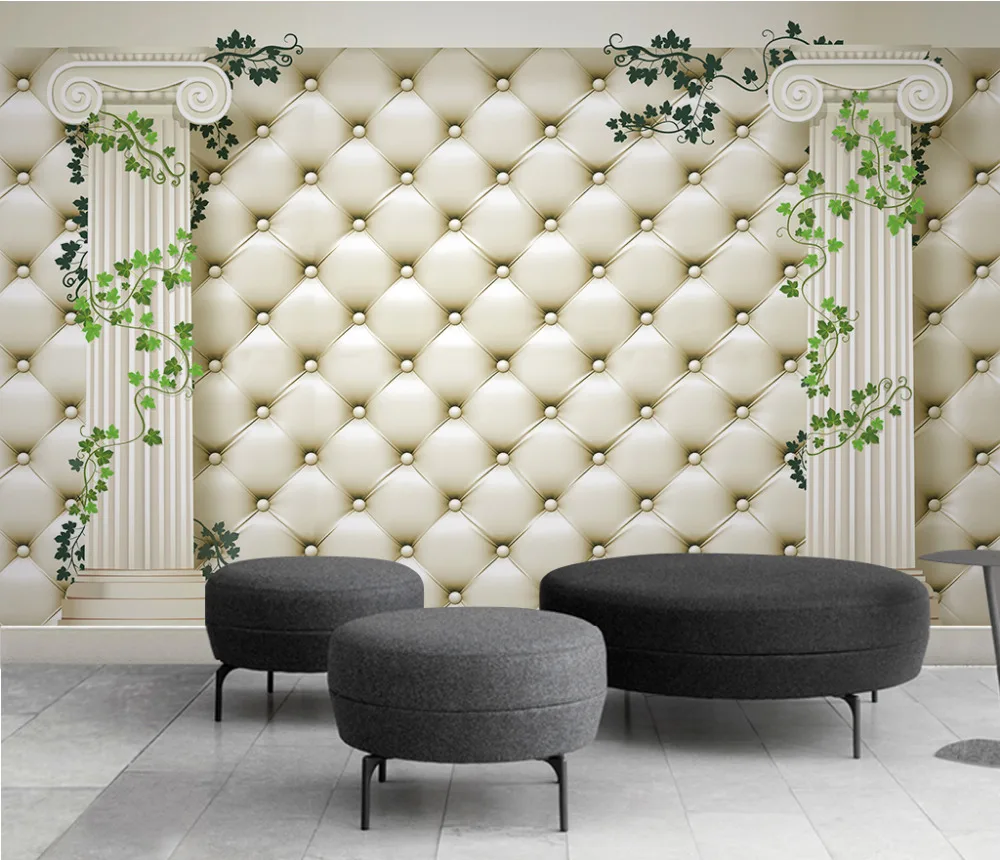 

3D Waterproof Self-adhesive Fantasy European Style Stereoscopic Backdrop Wall Mural Living Room