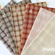 DIY Япония маленькая ткань группа окрашенная пряжа ткань, для шитья ручная работа пэтчворк Квилтинг, сетка полоса точка 50x70 см 240 г/м