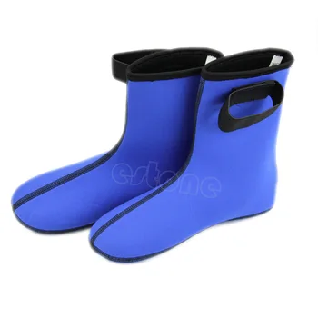 

3MM Neoprene Diving Boots Black/Blue Scuba Surfing Swimming Socks Water Sports Snorkeling Diving Socks