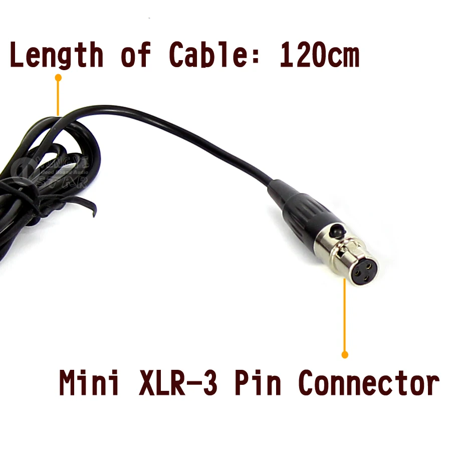 5 قطع البسيطة XLR 3 دبوس TA3F العصابة ميكروفون سماعة الرأس المهنية مكثف ميكروفون مايك ل سامسون UHF اللاسلكي نظام الارسال