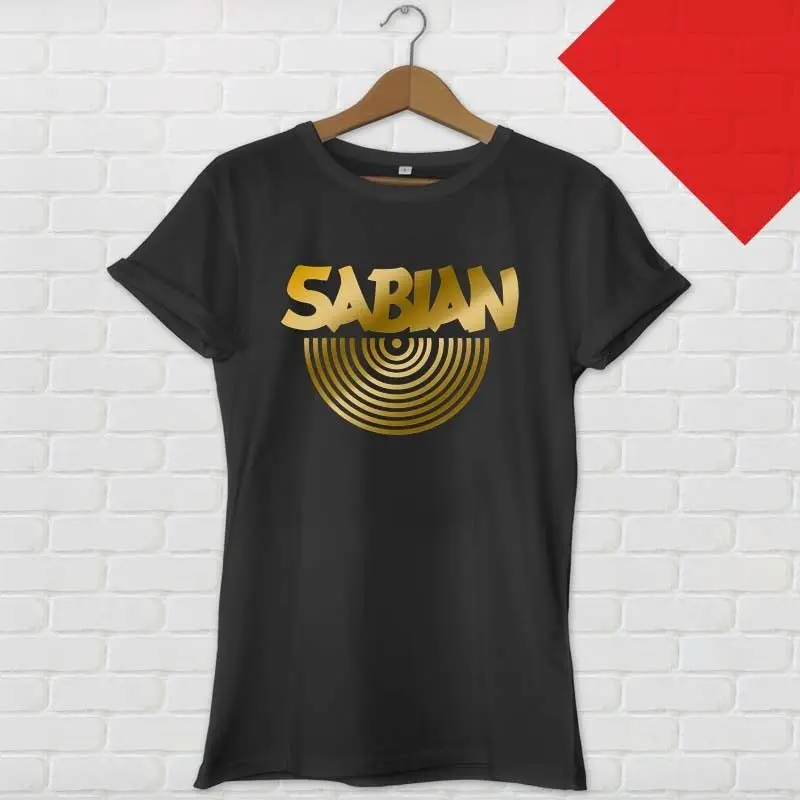 Screen Printing T Shirts Sabian Cymbals Drums Cymbal Music Novelty Men