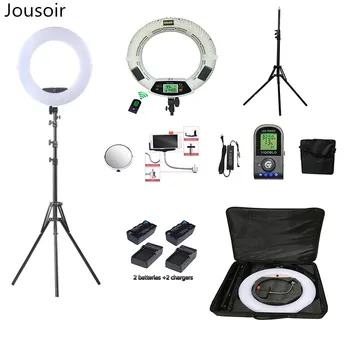 

FE-480II Yidoblo Bio-color 480 LED Ring Lamp Photography Beauty salon nail Makeup selfie Lighting stand/bag/battery CD50