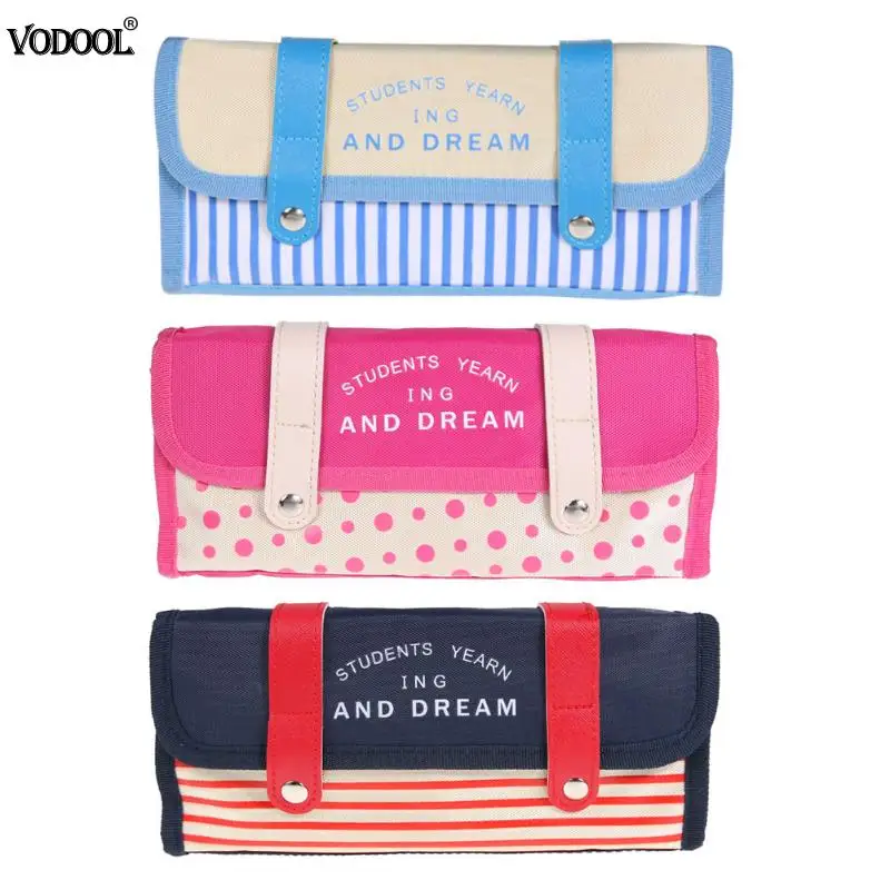 Beste VODOOL Multi Functie Canvas Potlood Tas Student Briefpapier Pen Opslag Potlood Materiaal Student Briefpapier Kantoor Schoolbenodigdheden