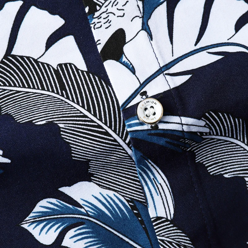 Новинка лета, Мужская гавайская рубашка с коротким рукавом, модная повседневная рубашка большого размера с цветочным принтом, Мужская брендовая одежда 4XL 5XL 6XL