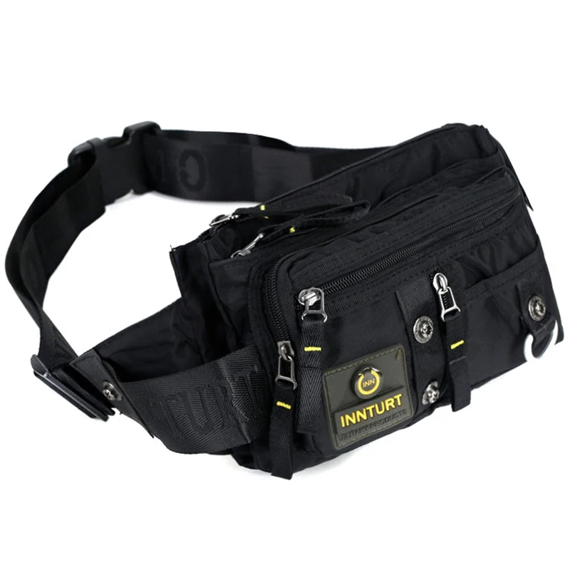 Военная Униформа Hip петля пояс груди сумки модные сумки на плечо, на плечо, сумка для путешествий, высокое качество Для мужчин нейлоновая сумка на пояс - Цвет: Black