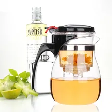 600 мл, высококачественный термостойкий стеклянный чайник, китайский чайный набор кунг-фу, удобный офисный чайник, съемный чайник