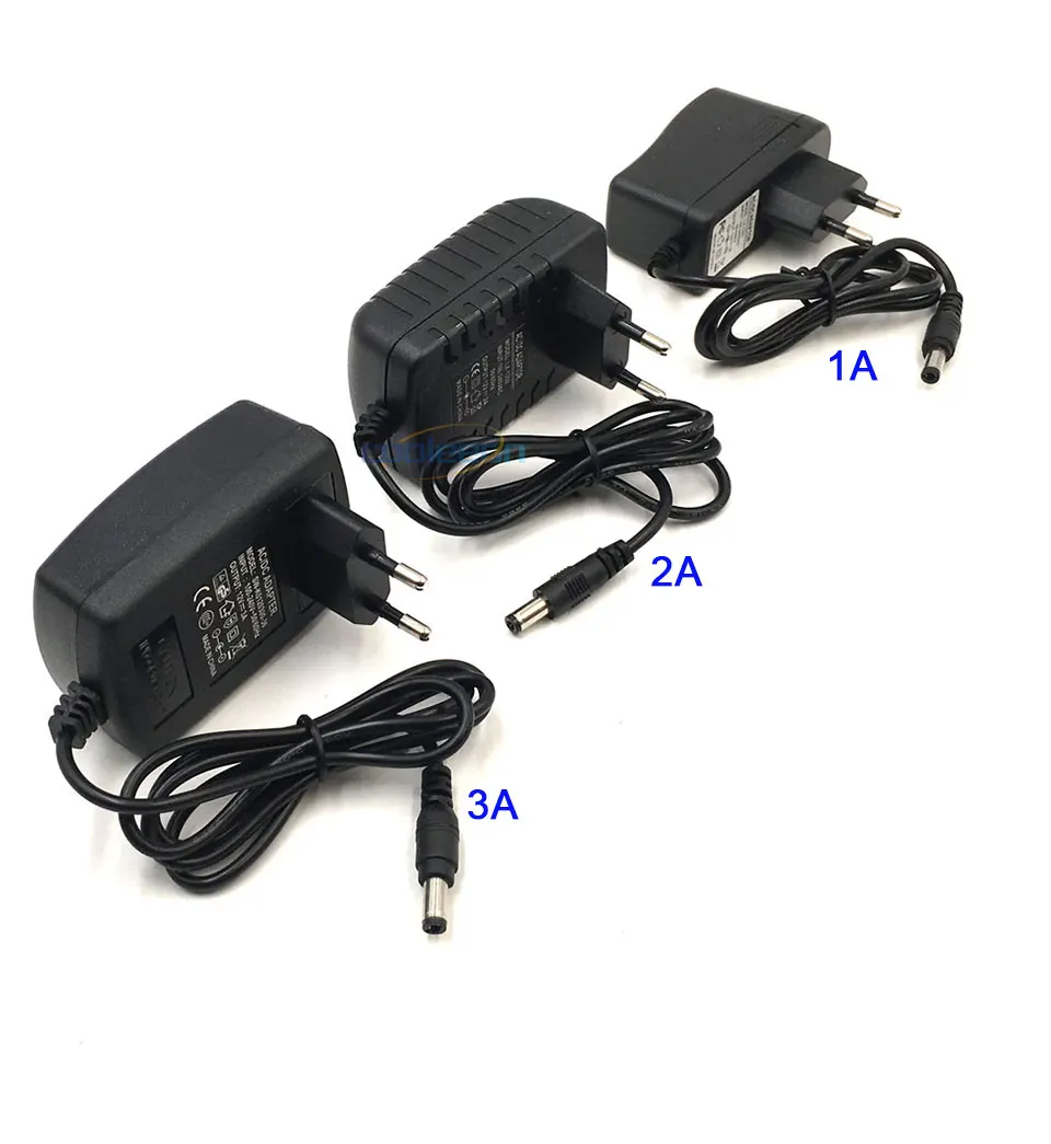 ACDC Adapter 12V Power Supply 1A 2A 3A 4A 5A 6A Transformer Driver for LED Strip Light Bulb AU UK US EU Plug Adapters 110V 220V (1)