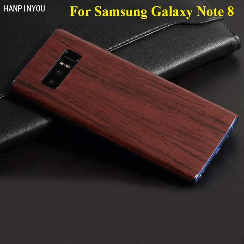 Для samsung Galaxy Note 8 Note8 N9500 6 3 "Полное покрытие корпуса 3D имитация дерева зерна