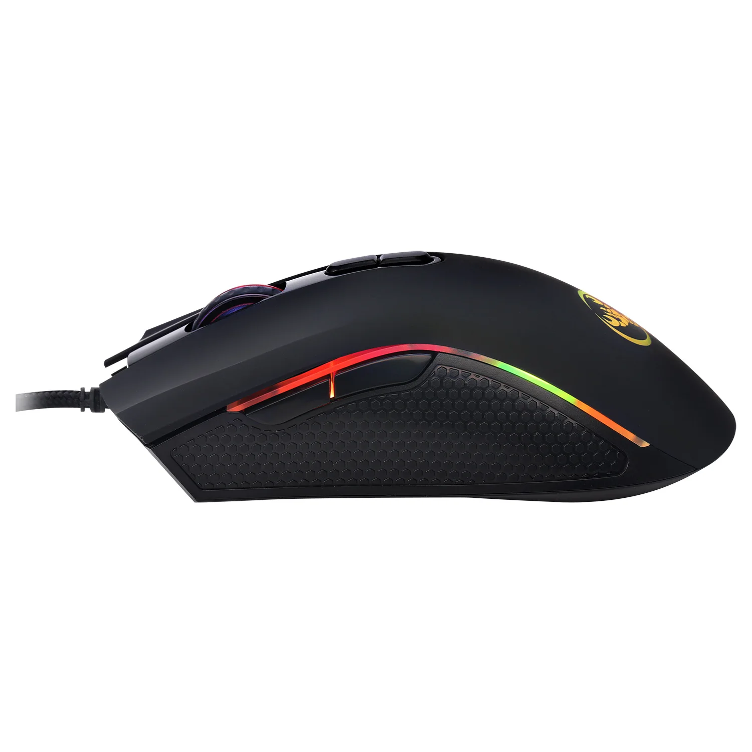 Hongsund  High-end optical professional gaming mouse with 7 bright colors LED backlit and ergonomics design For LOL CS