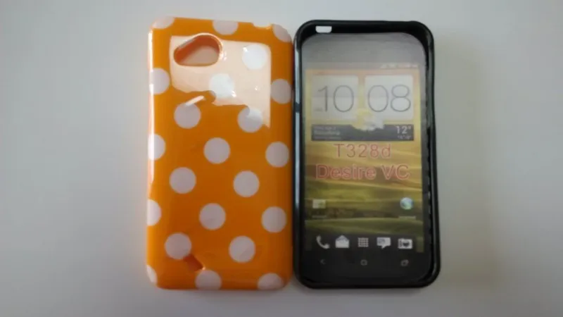 hTC Desire VC T328d Polka Dots Case (8)