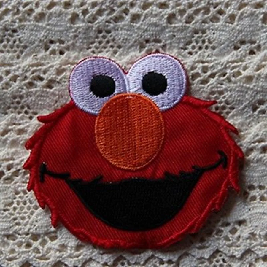 Новинка! 1 шт. тканевая вышитая аппликация Elmo для Улица Сезам нашивка шитья A46 | Дом