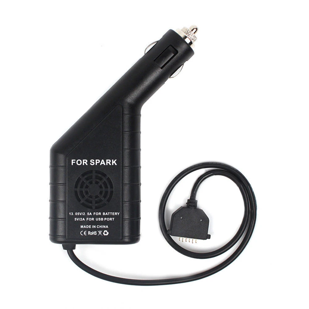 Дополнительный usb порт для зарядки 2 в 1 DJI Spark Мини RC Квадрокоптер Дрон батарея автомобильное зарядное устройство для DJI Spark батарея сигарета зарядное устройство