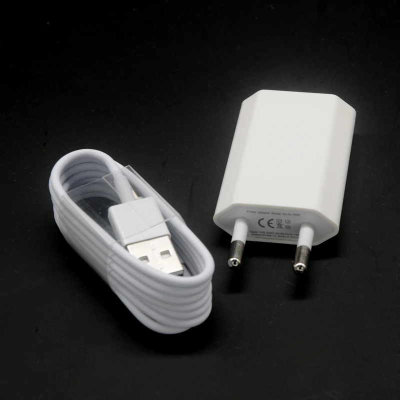 AC Wall USB Charger EU Plug For Apple iPhone X XS MAX XR 5 5S 5C 6 6S 7