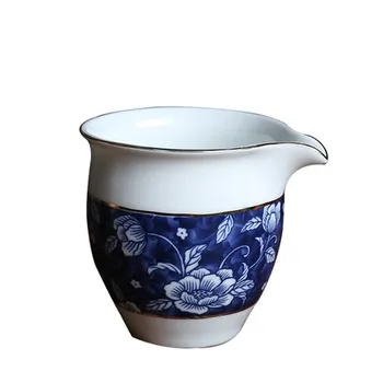 

Ceramics Fair Tea Cup Blue And White Porcelain Kung Fu Da Hong Pao Black Tea Filter Tea Set Accessories Teaware Free Shipping