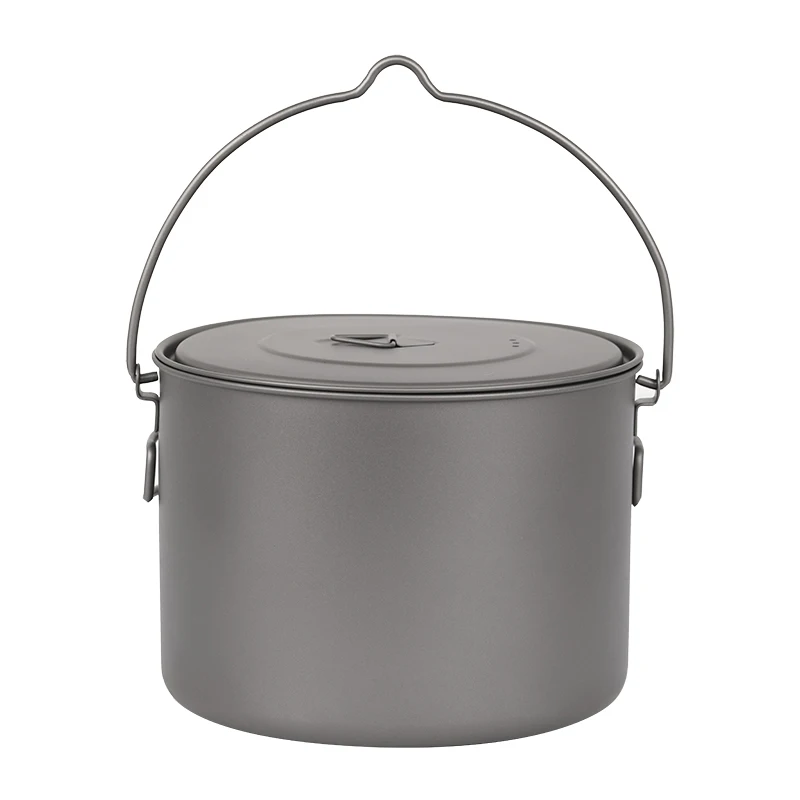 TOAKS Titanium Outdoor Camping Pot Cooking Pots Picnic Hang Pot Ultralight Titanium Pot 1600ml