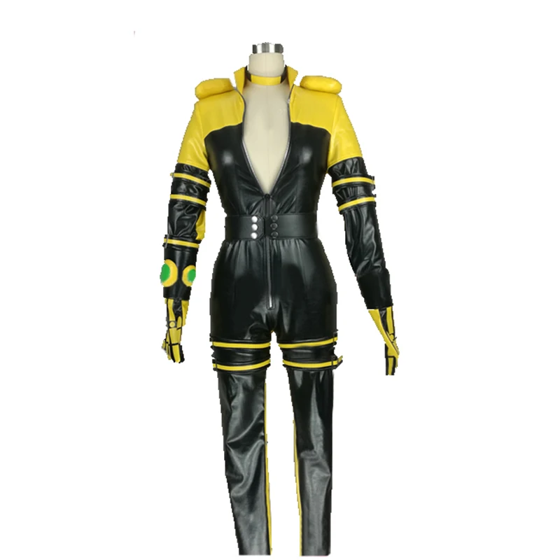 The King of Fighters KOF Lien Neville Cosplay Costume with gloves 11 | Тематическая одежда и униформа